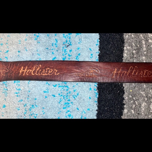 Genuine rawhide leather Hollister belt RUGGED! - Picture 4 of 11